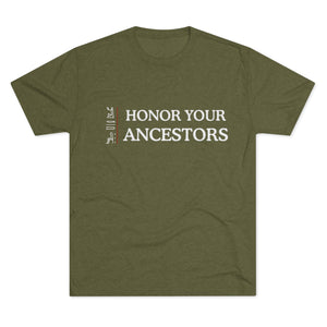Honor Your Ancestor Tri-Blend Ancestral Tree T-Shirt